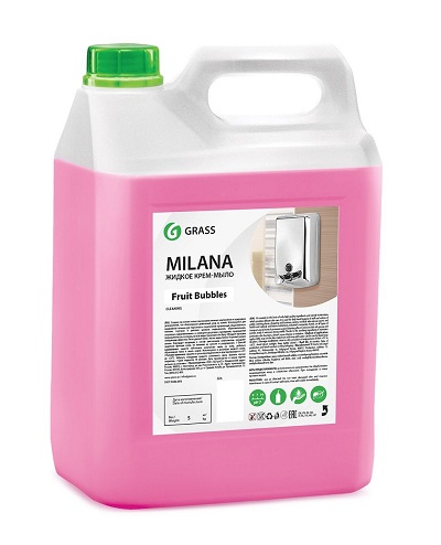 Жидкое мыло антибактериальное "Milana"Fruit Bubbles (розовый) 5 кг. от "Rossvik-SHOP"