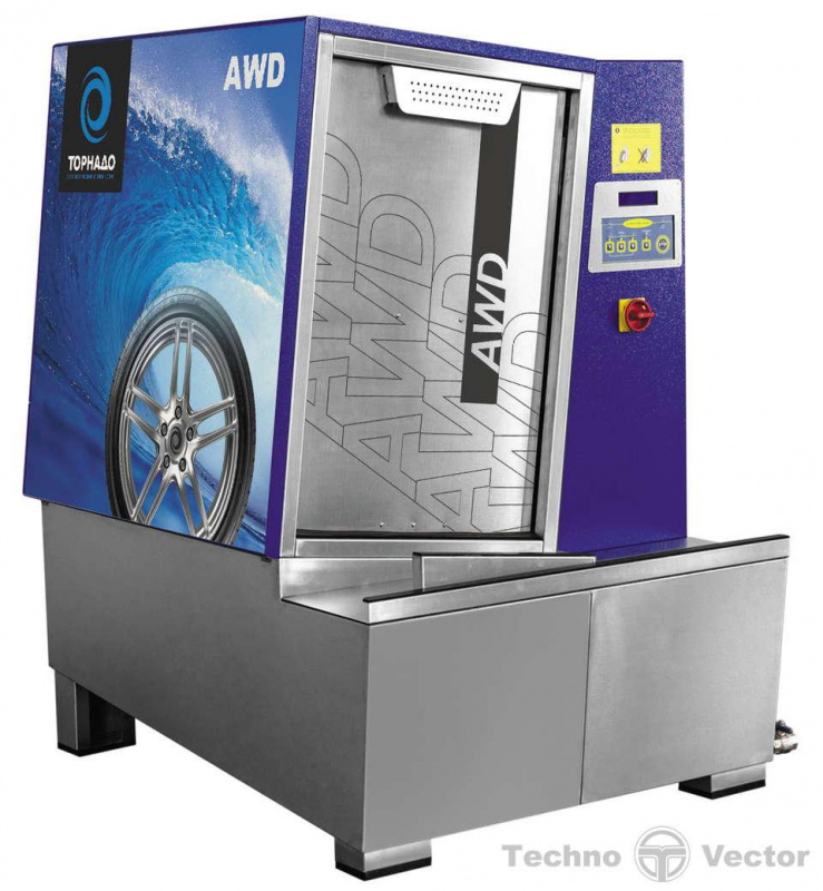 Автоматическая мойка колес ТОРНАДО-AWD(H) с функцией нагрева воды