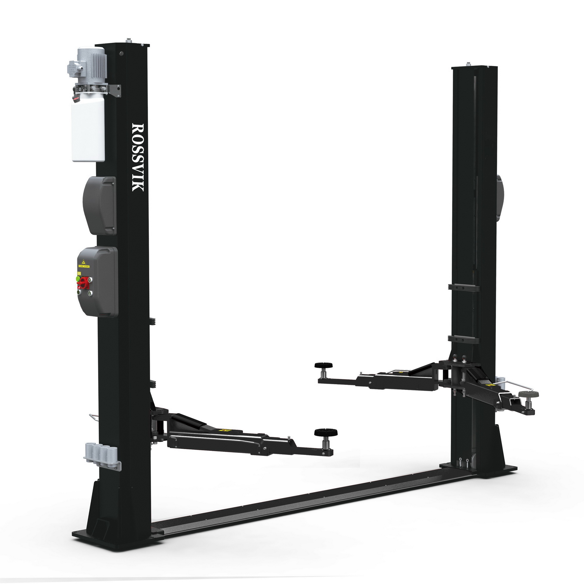 Автоподъемник двухстоечный ROSSVIK PRO V2-4.0, г/п 4,0 т, 380 В, нижняя синхронизация, серый