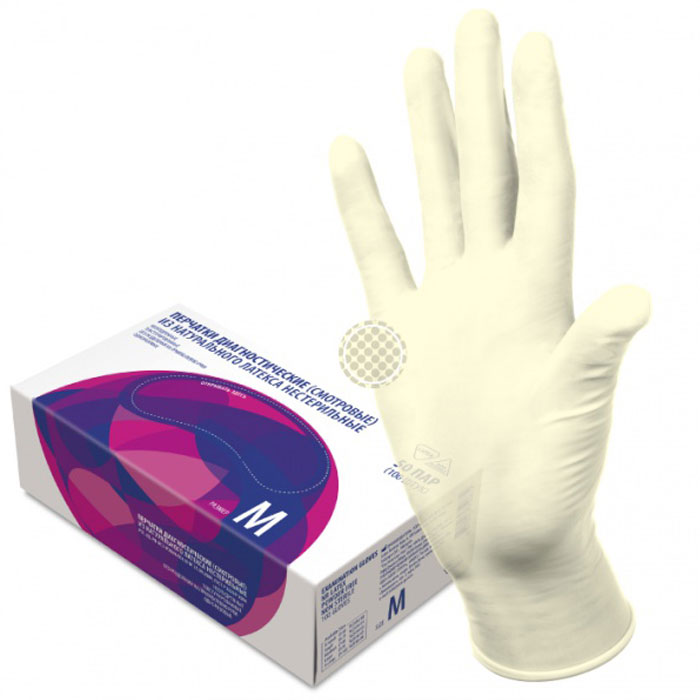 Перчатки TOP GLOVE.латек(L) 50пар