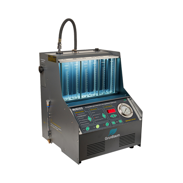Установка GrunBaum INJ6000 для тестирования и УЗ очистки форсунок , для 6-х форсунок