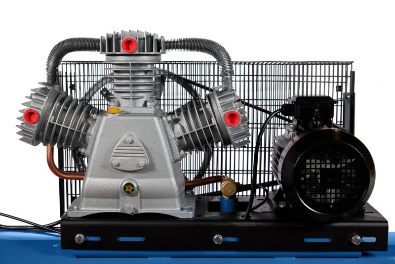 Компрессор ROSSVIK СБ4/Ф-500.LB75, 950л/мин, 10бар, ресивер 500л, 380В/5,5кВт RAL5005 СИНИЙ