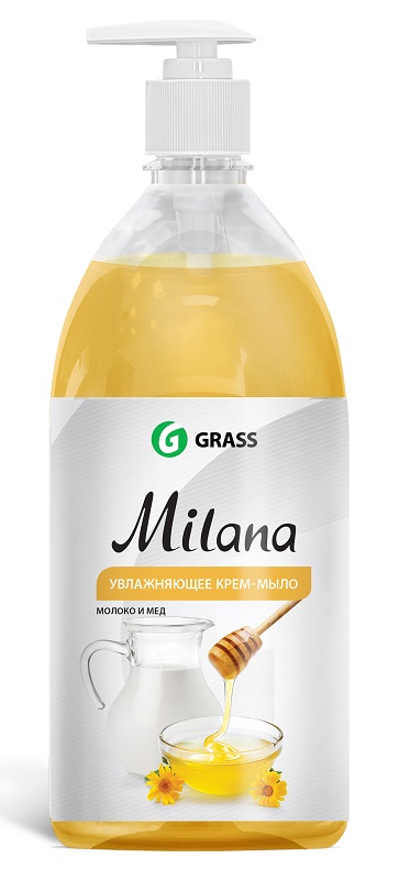 Жидкое крем-мыло Milana «Молоко и мед», 1000мл