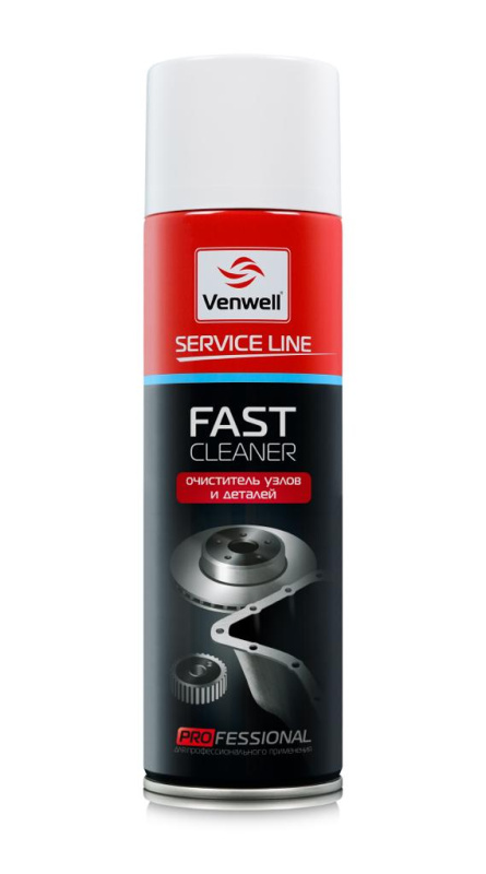 VW-SL-010 RU VENWELL FAST CLEANER Быстродействующий очиститель 500мл (аэрозоль)