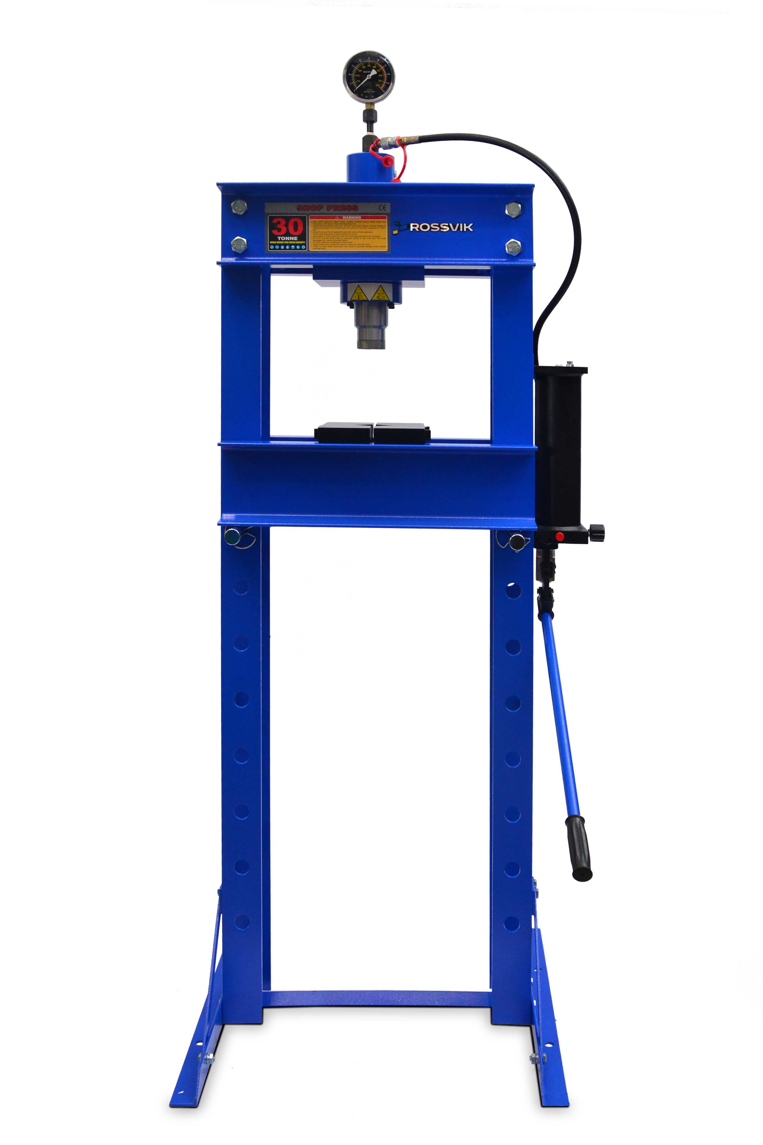 Пресс гидравлический  30 т ROSSVIK HJ0808B, напольный, ручной, синий