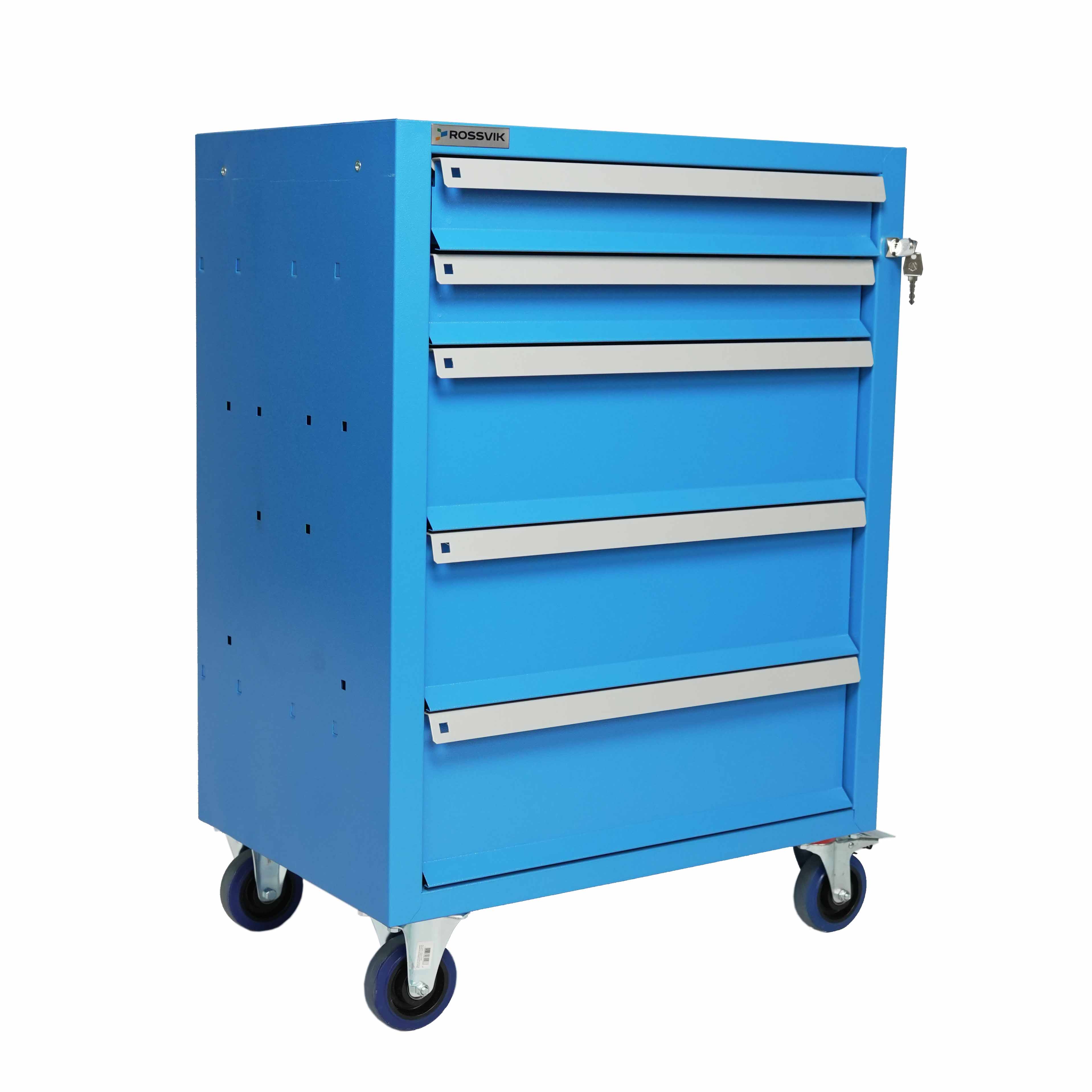 Инструментальная тележка ROSSVIK T07H с расширенным наполнением (289 предметов)