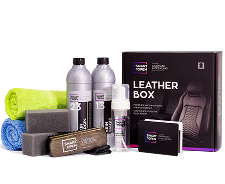 Набор для чистки и защиты кожаных изделий SMART LEATHER BOX