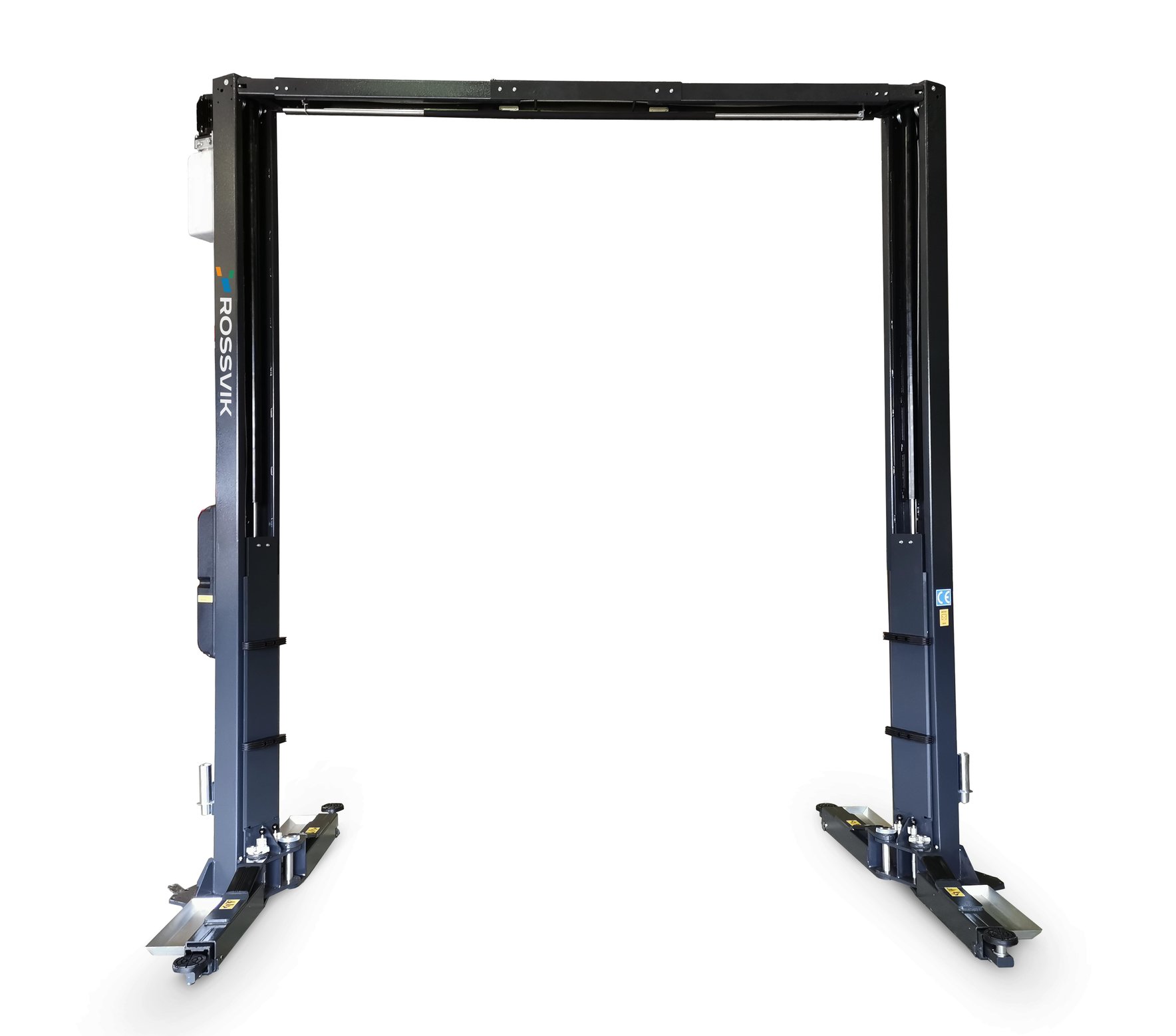 Автоподъемник двухстоечный ROSSVIK PRO V2-5.5L, г/п 5,5 т, 380 В, верхняя синхронизация, серый