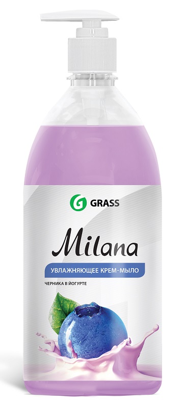 Жидкое крем-мыло Milana «Черника в йогурте», 1000мл