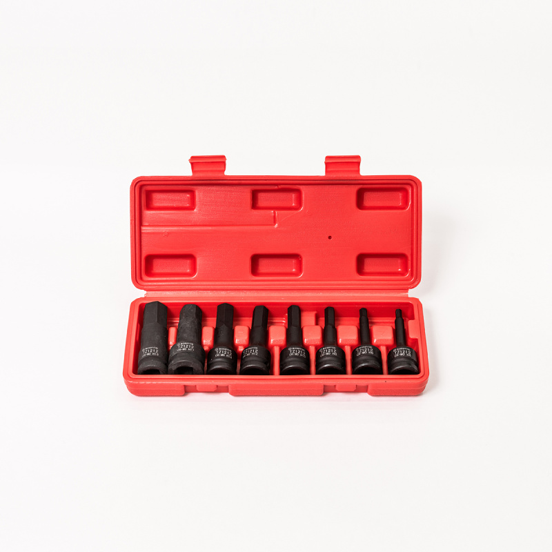ST241 Набор головок ударных ROSSVIK 1/2", Hex H5-H19, 8 предметов
