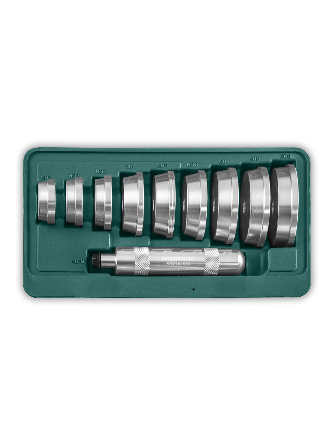 AN010008 Комплект для установки подшипников и сальников, 10 предметов