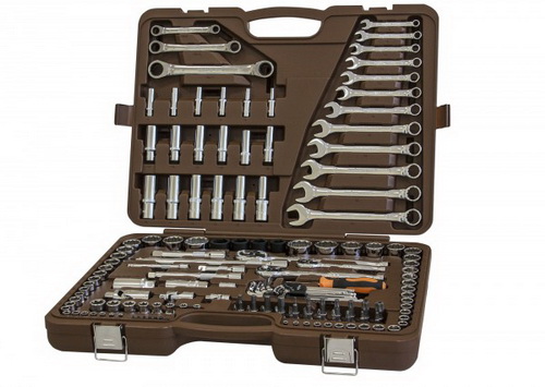 911150 Специальный набор инструмента, торцевые головки 1/4", 3/8", 1/2"DR 4-32 мм и SAE 5/32" - 1-1/