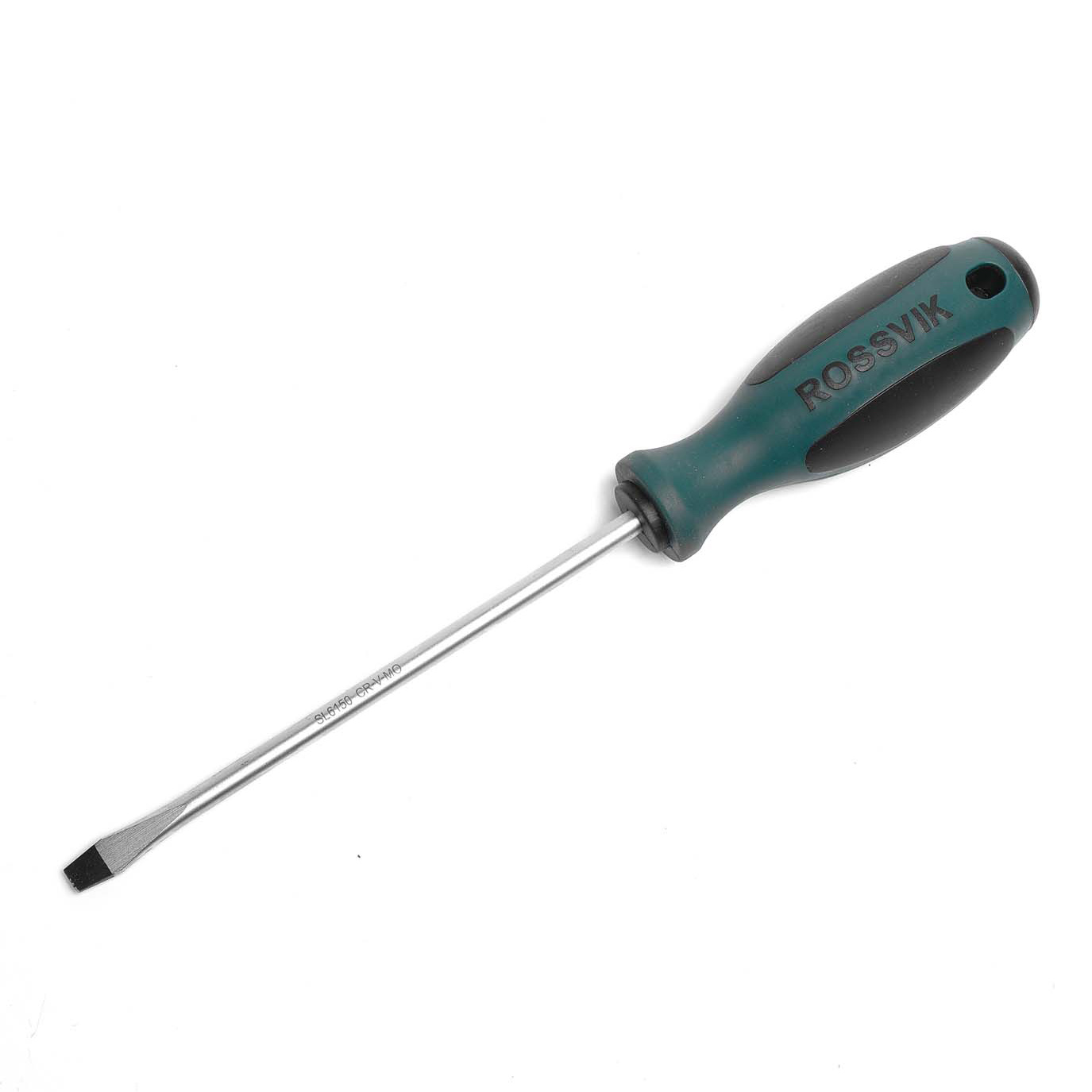 Отвертка шлицевая ROSSVIK SL6150, SL6*150 мм, длина 265 мм