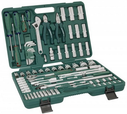 Набор инструментов универсальный Jonnesway S04H52483S, 83 предмета (1/4", 1/2" DR)