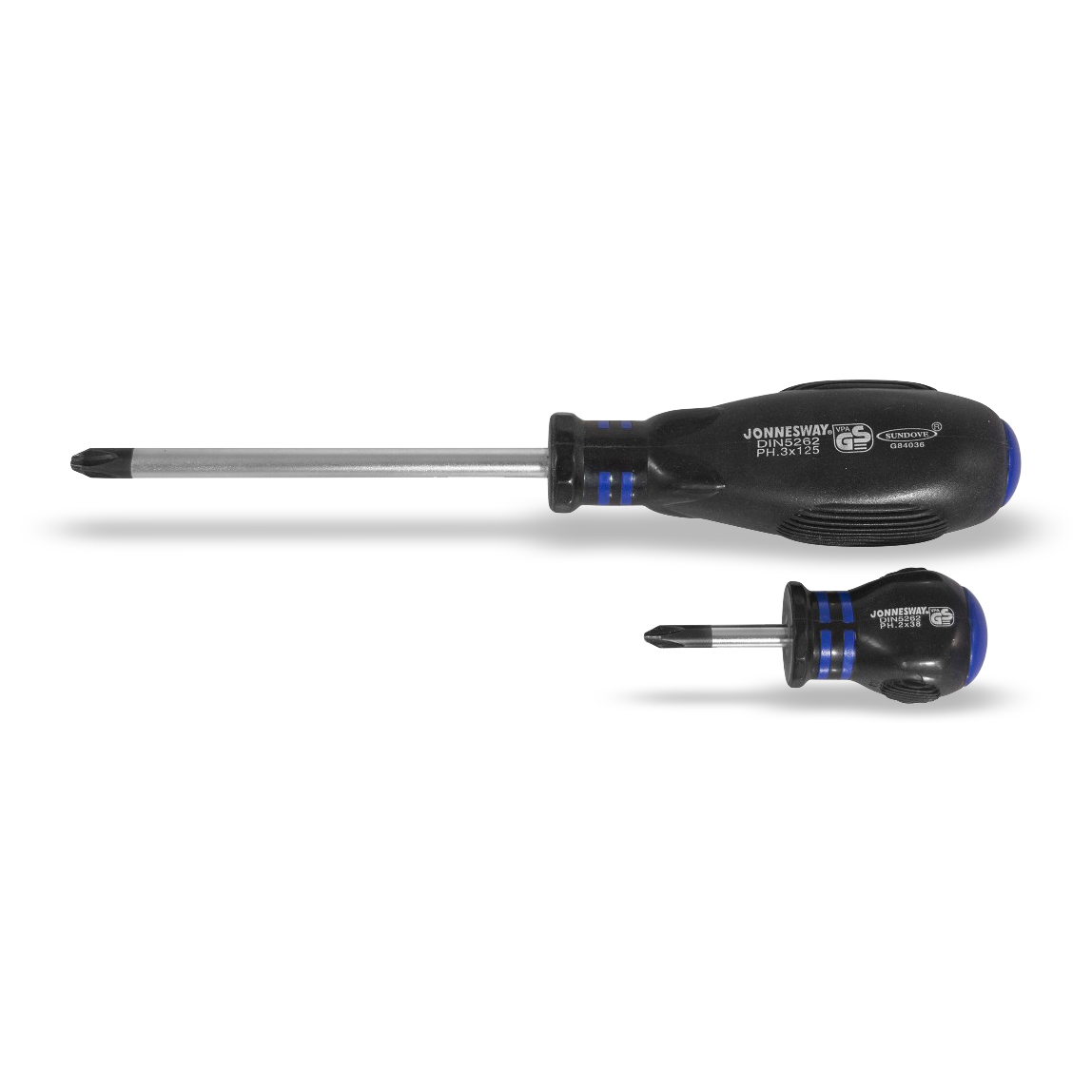 Отвертка крестовая Jonnesway HERCULES D03P2100, PH2*100 мм, длина 200 мм