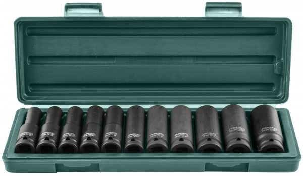 S03AD4111S Набор ударных торцевых головок глубоких 1/2"DR 10-24 мм, 11 предметов