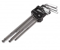 JTC-3505 Набор ключей шестигранных удлиненных с шаровидным наконечником 1.5-10мм, 9шт