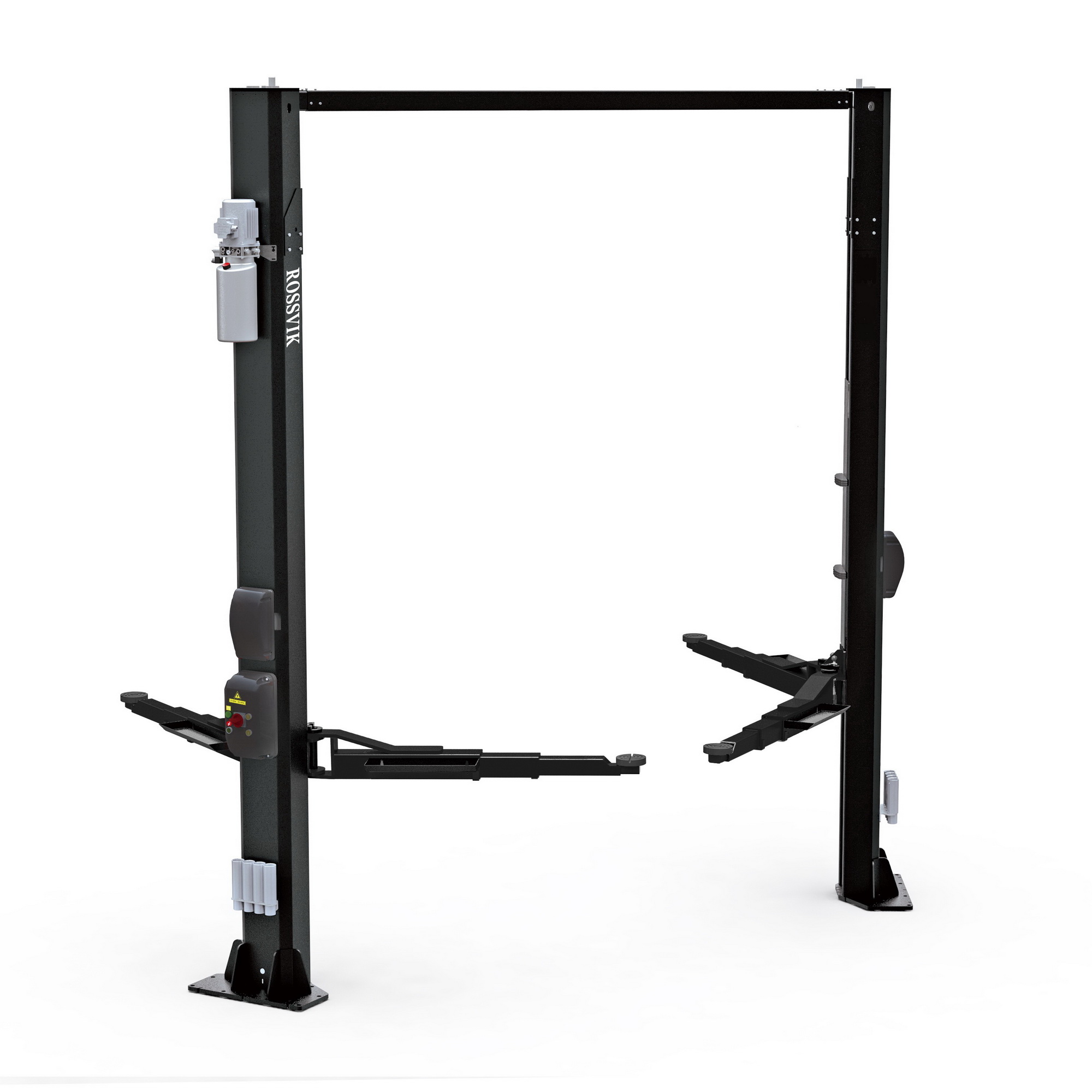 Автоподъемник двухстоечный ROSSVIK PRO V2-5.5L, г/п 5,5 т, 380 В, верхняя синхронизация, серый