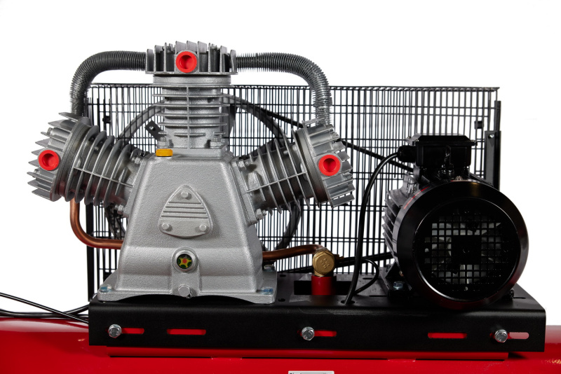 Компрессор ROSSVIK СБ4/Ф-500.LB75, 950л/мин, 10бар, ресивер 500л, 380В/5,5кВт RAL3001 КРАСНЫЙ
