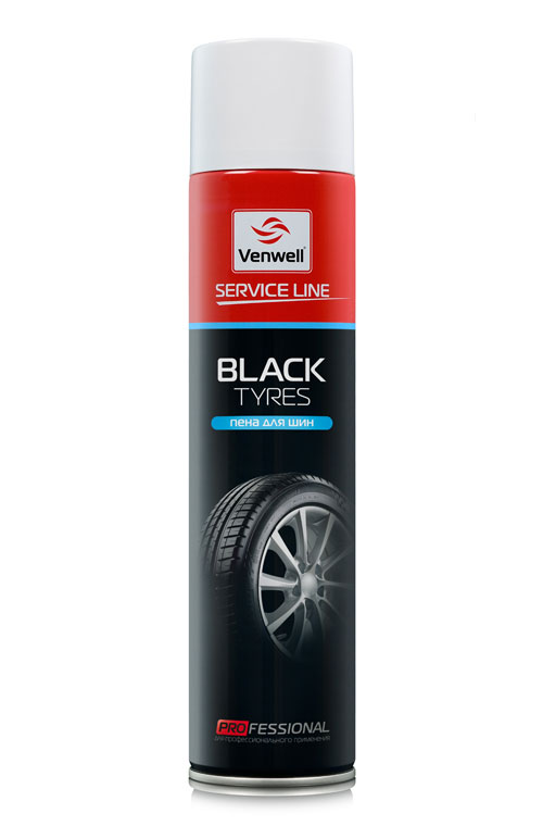 VW-SL-012RU Пена для шин Black Tyres, 600мл